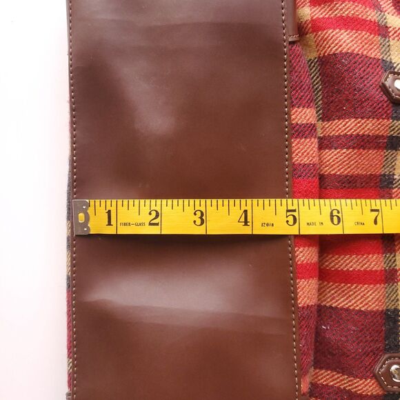 Old Country Road Wool Plaid Purse Red Beige Black Preppy Shoulder Bag Handbag - Picture 10 of 10